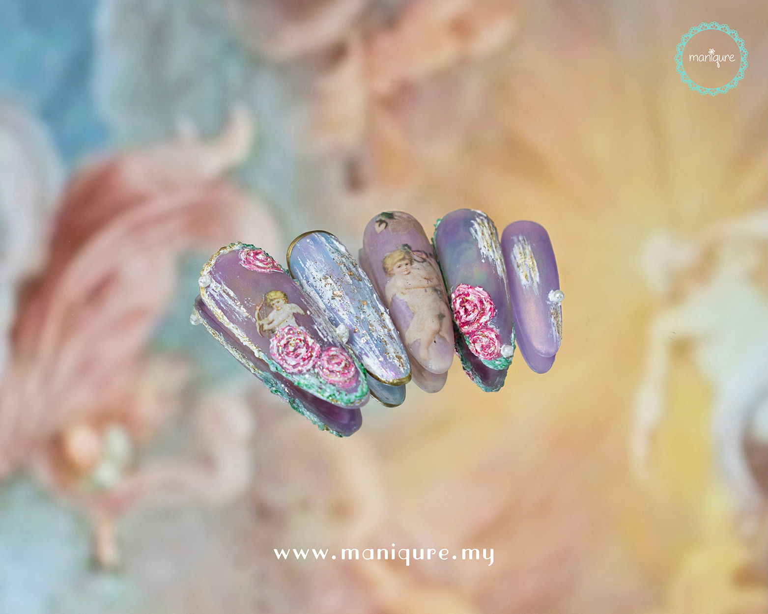 Guercino Nails - Baroque Manicure