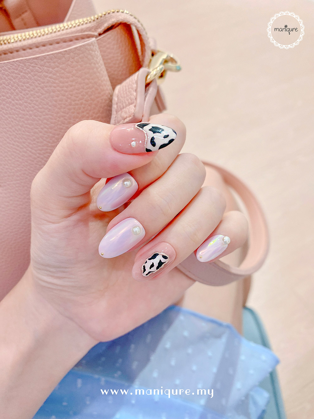 Milk Cow Nails - Animal Print Manicure