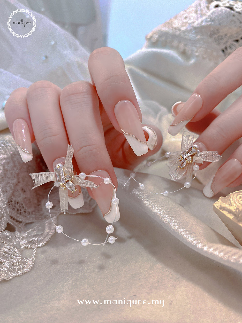 Blushing Bride Nails