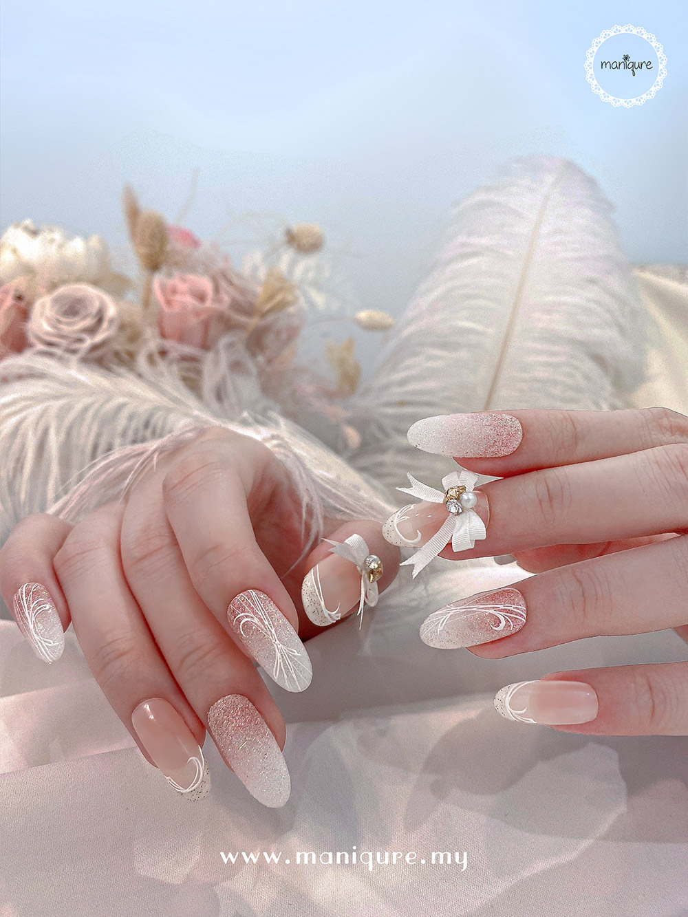 For Her Wedding Nails