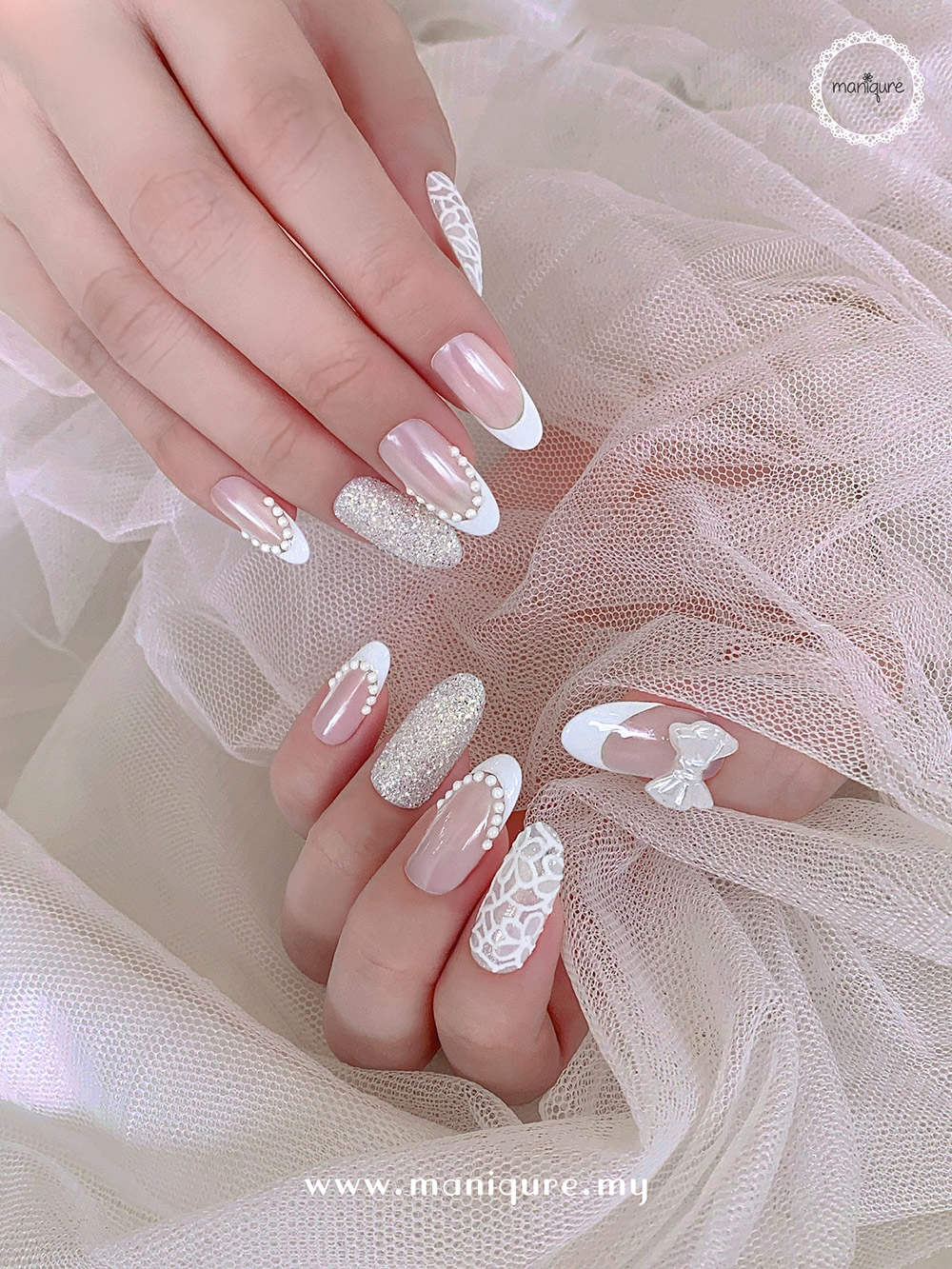 That White Dress Nails