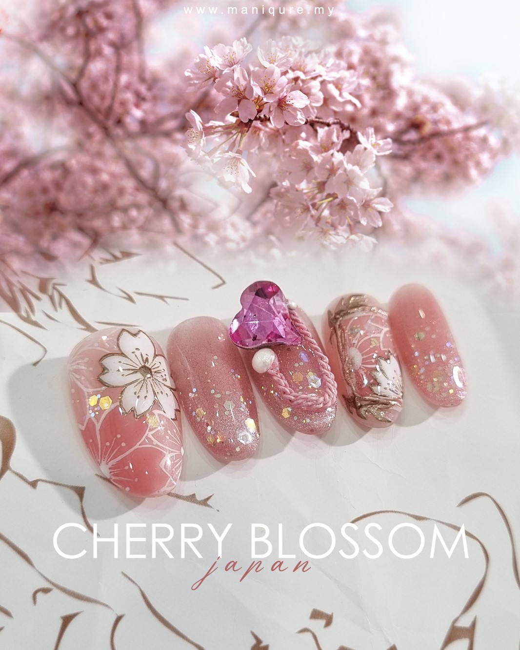 Cherry Blossom Nails