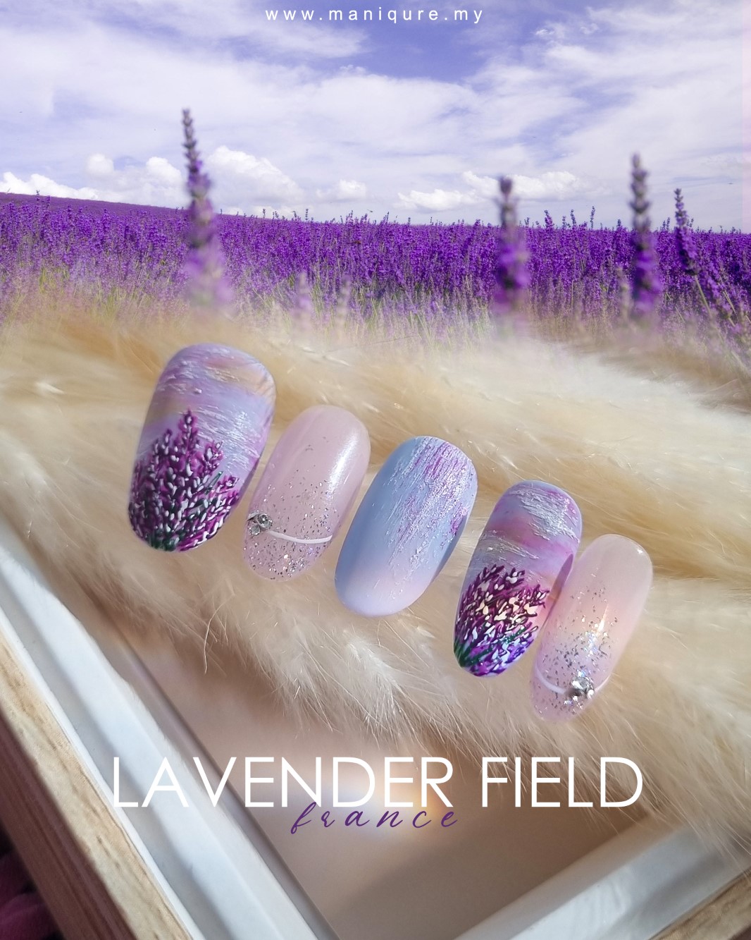 Lavender Field Nails