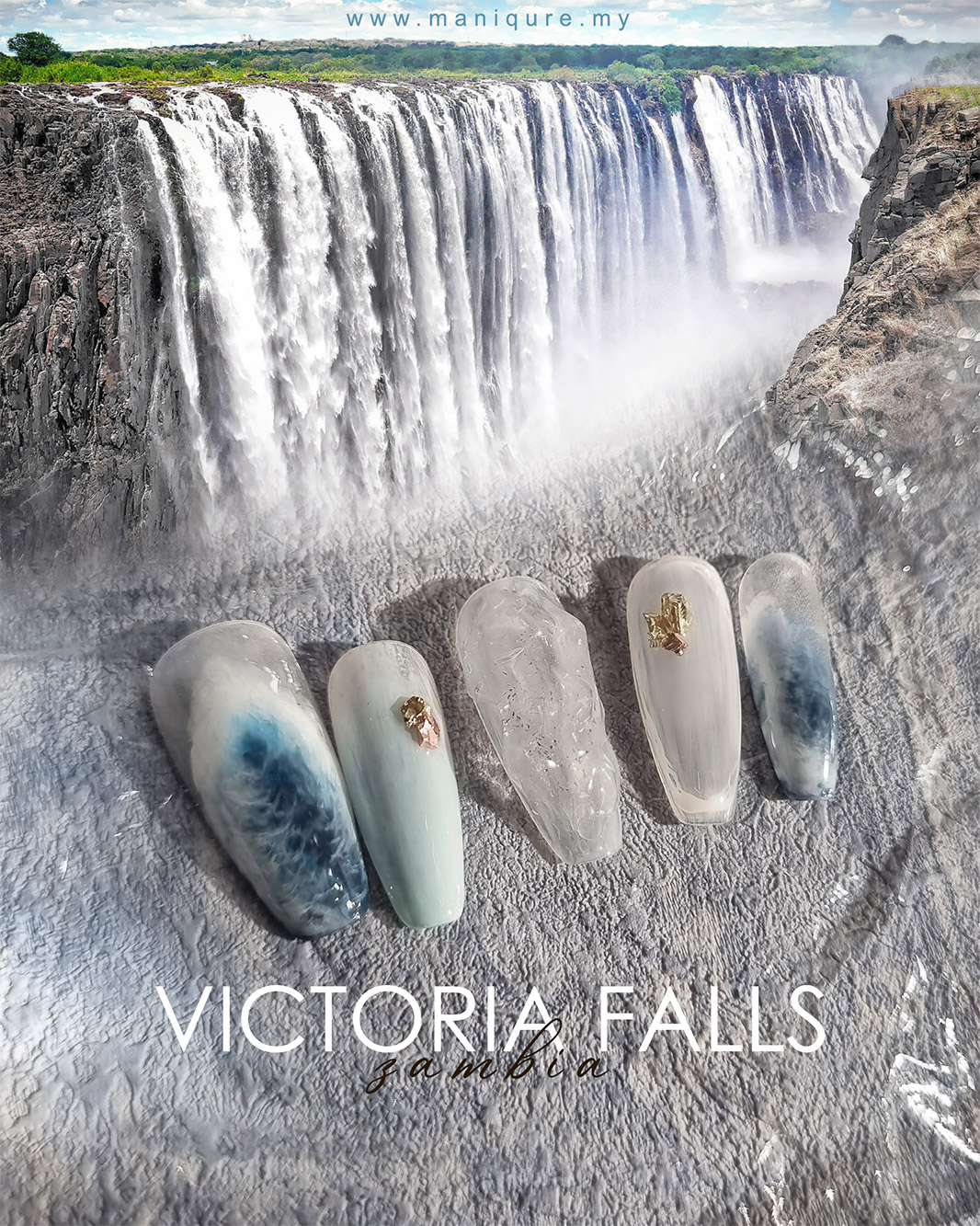 Victoria Falls Nails