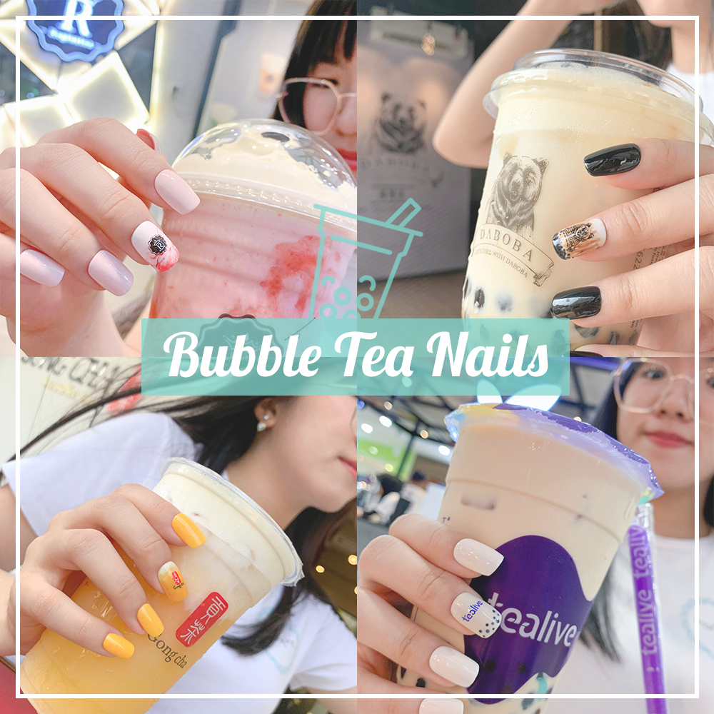 Bubble Tea Nails - Boba Manicure