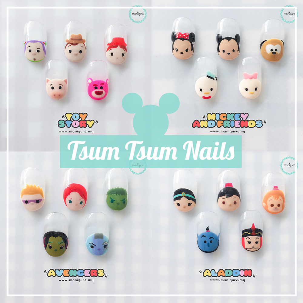 Tsum Tsum Nails - Disney Manicure