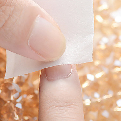 How to apply adhesive nail tape for press-on nails - step 1